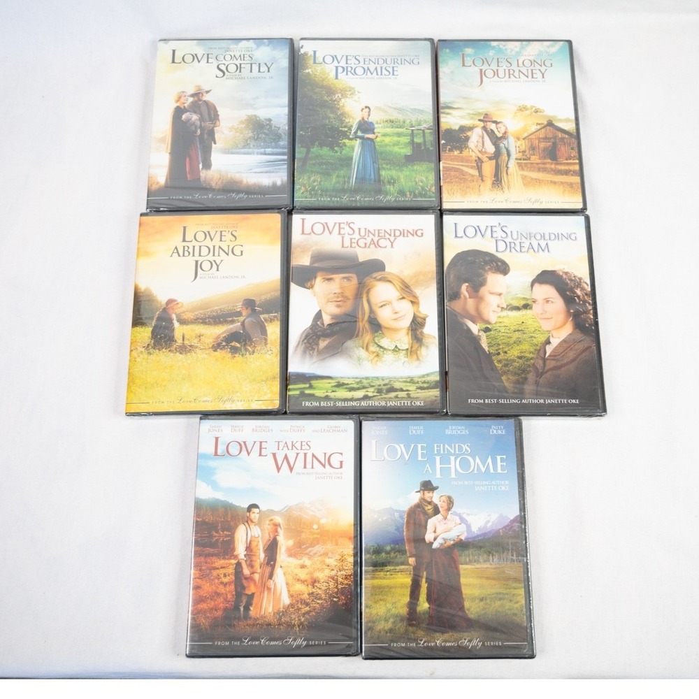 Janette Oke Love Comes Softly Series Lot Bundle 8‎ DVD's West Frontier Romance